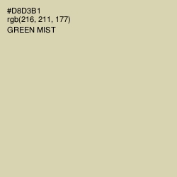 #D8D3B1 - Green Mist Color Image